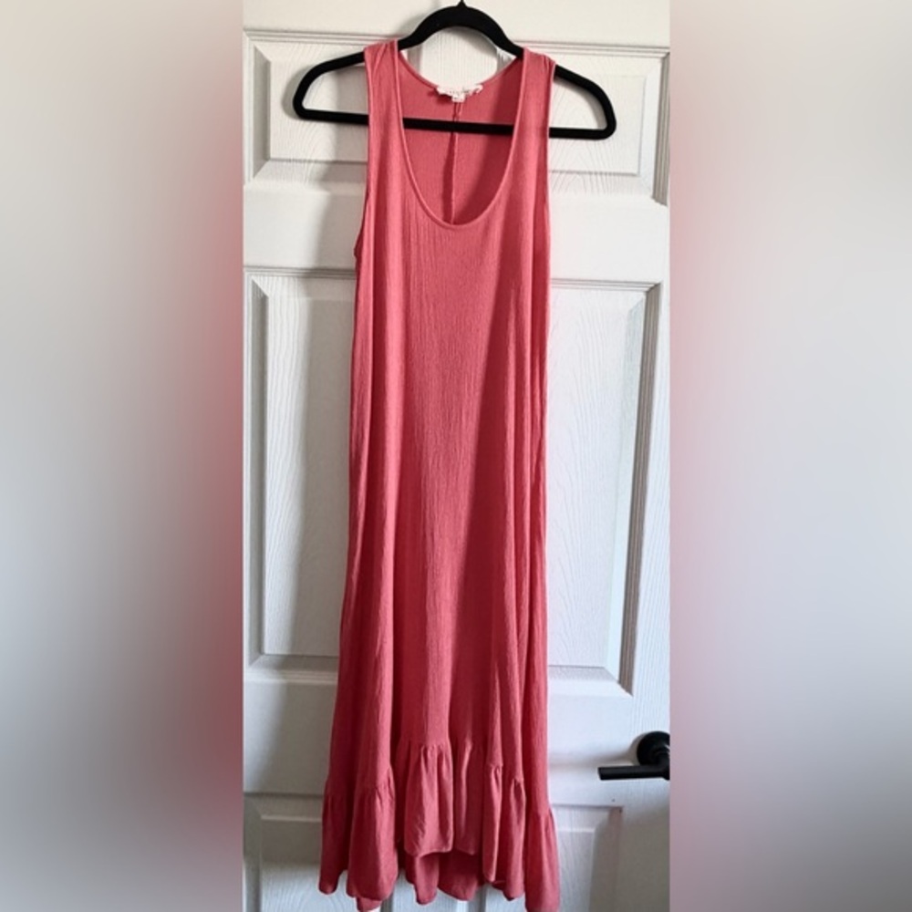 Lovestitch Coral Sleeveless Maxi Dress
